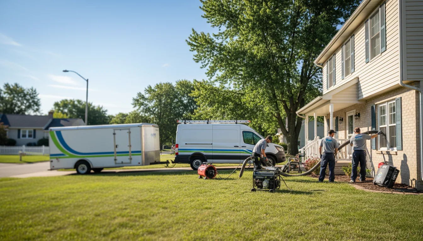 Flooded Basement Restoration And Cleanup With Repair in Linden, WI near me